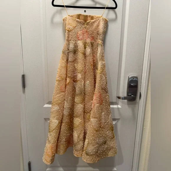 HELSI Vivi Strapless Cocktail Midi Dress With embellishments Size XS Preloved - Picture 3 of 6